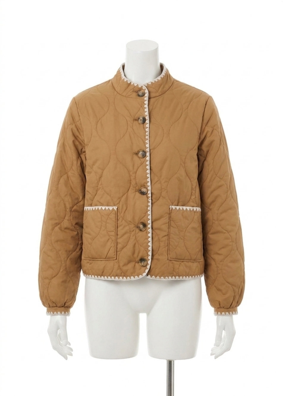 NEW FDJ reversible lightweight puffer jacket in gold/ black